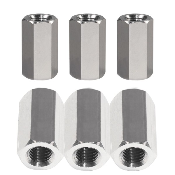 AOMIKITSTU Hex Coupling Nut 6pcs, M8×24×S13 mm ToneHex Coupling Nut,