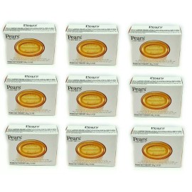 Pears Transparent Glycerin Soap Bars Gentle Care 3.5 Oz 100g Bar Each NEW SEALED - 9 Soaps