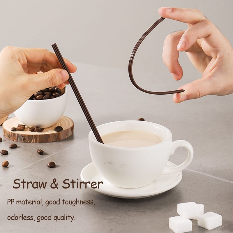 Coffee Stirrers Sticks Individually Wrapped 6.7in / 400pcs, Disposable Coffee