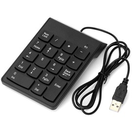 Mini 18 Key Wired Numeric Keypad, USB Interface, Plug and Play, Compact Design for Business Travel, Thin, Compact Design, 18 Keys, Numeric Keypad Number Pad For Laptop, 18-key Wired Numeric Keypad Num