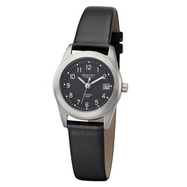 Regent Damen Analog Quarz Uhr mit Leder Armband 12090322