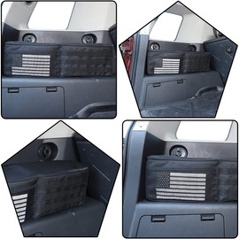 HAPPYHORSE Fit For Toyo-ta FJ Cruiser (XJ10) 2007-2021 Trunk Storage Box Storage Bag (American Flag) (two pieces)