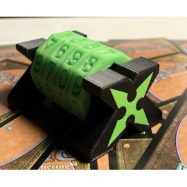 Shuriken Life Counter – 4-Digit Dial | MTG & TCG/Tabletop Games | Black & Glow