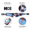 Faleela Cotton Plaid Shirt Style Dog Collar Soft Cute,Boy Dog