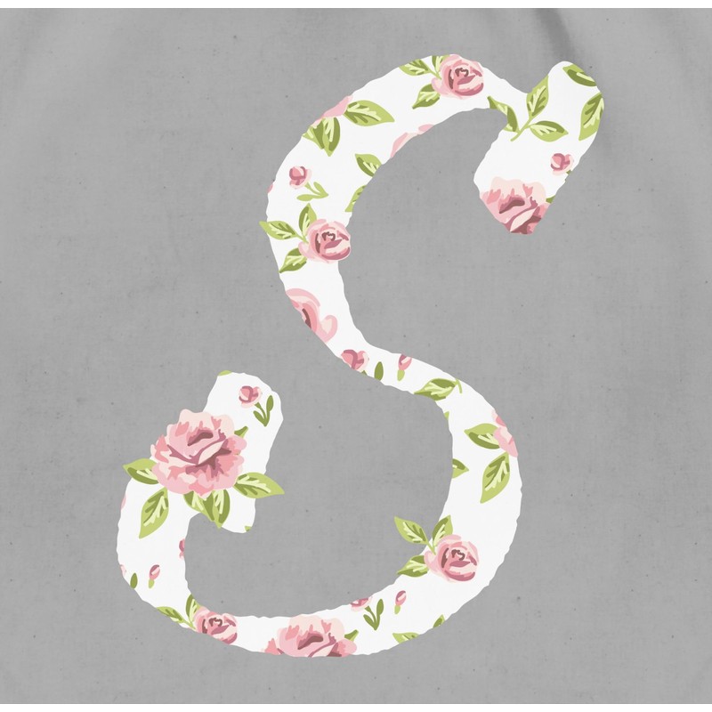 Shirtracer - Letter initials gift - S roses - gym