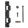 MOSECYOU Door Strike Plate Double Opening, with Reinforced Torx/Star Screws