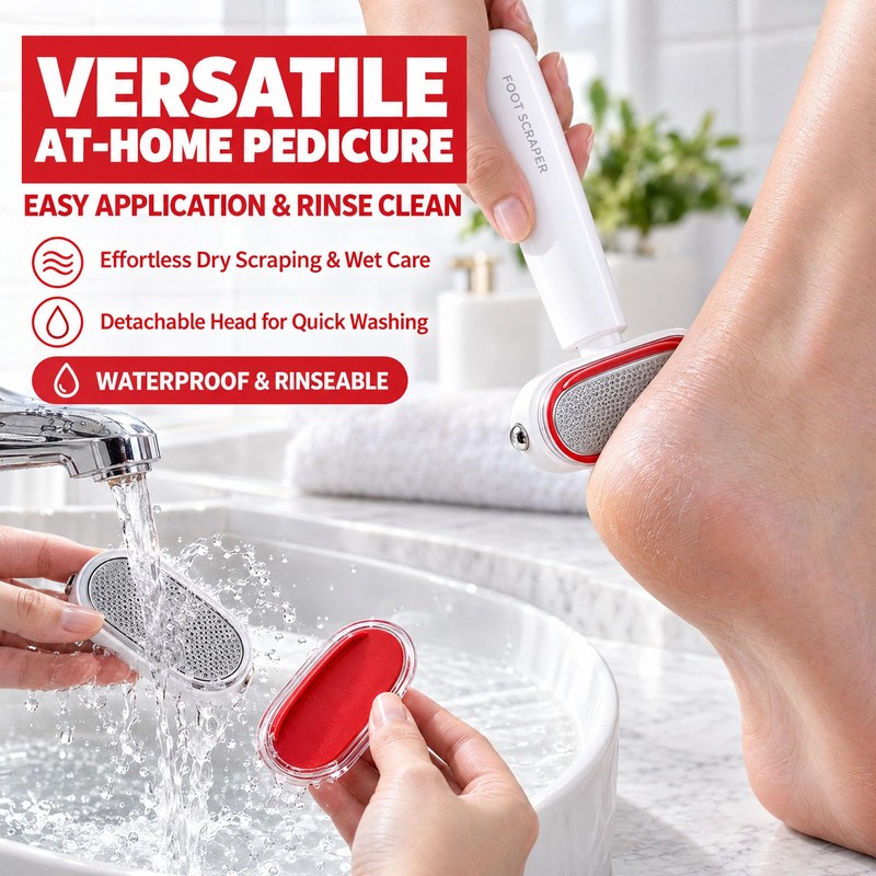 Pack of 2 Callus Remover for the Feet, Double-Sided Callus