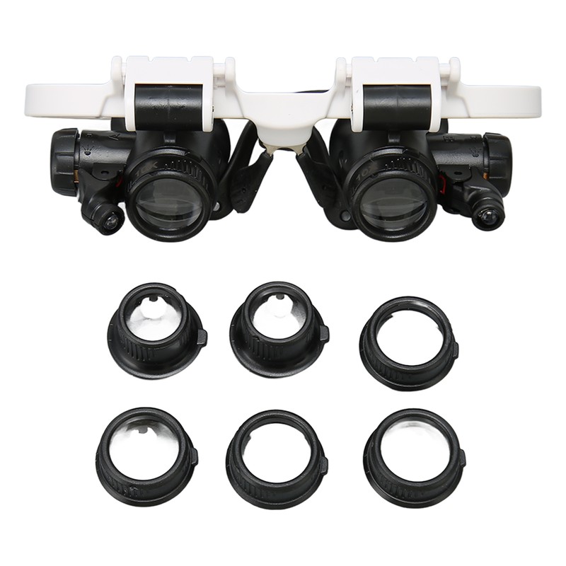 Headband Magnifier 7x 10x 15x 25x LED Illuminated Magnifying Glasses