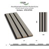 HEXIM Acoustic Panels Sample Piece - Flexible Slat Wall, Wood