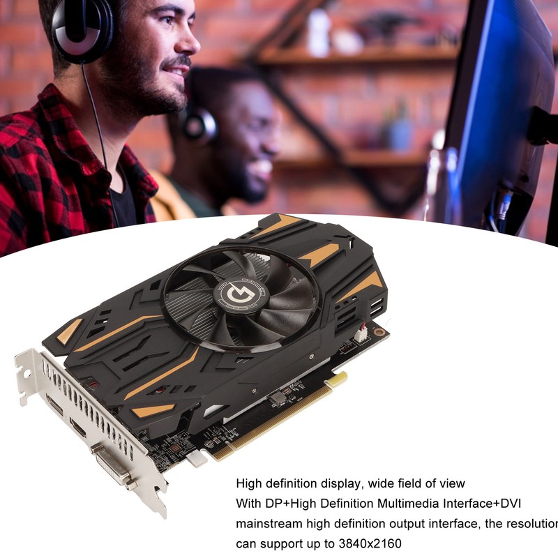RX550 4G Graphics Card Single Fan 128bit GDDR5 1071MHz Core