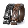 BELTROAD Western Leather Belt Strap for Men Women Cowboy Cowgirl