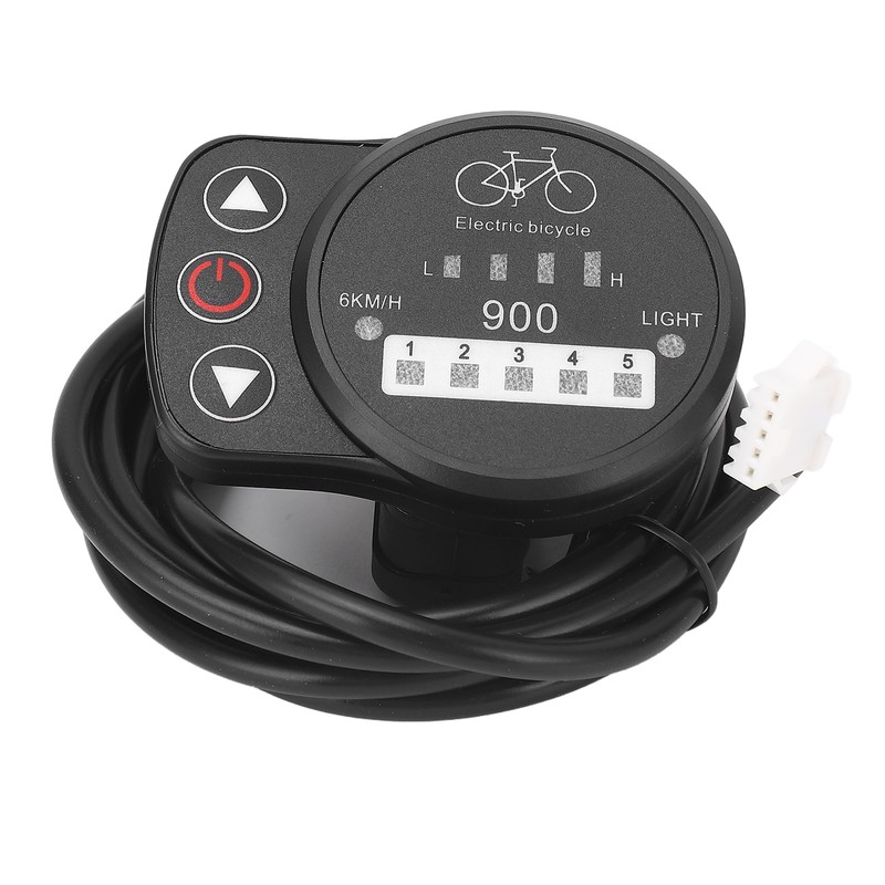36V 48V Electric Bike LED Meter Speed Battery Power Headlight