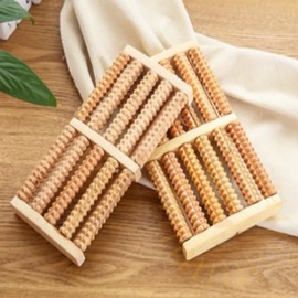 Wooden foot massager, foot acupressure, sole acupressure Stone foot acupressure plate 3ea