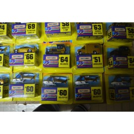 Matchbox Set of 4 different 1997 GOLD Matchbox 75 Challenge blind box