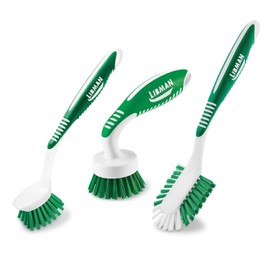 Libman 1567 Kit de Cepillo para Polvo de Cocina - 3 cepillos: Cepillo para Polvo de Cocina Curvado, Cepillo para Polvo de Cocina con Borde raspador y Cepillo para Polvo de Cocina Multiusos