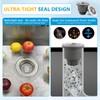 Hibbent Upgraded 3 In 1 Kitchen Sink Drain Strainer and