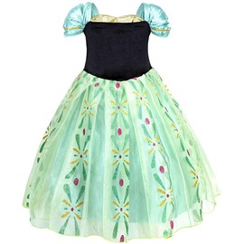 Xinfenglai Green Girls Cosplay Dance Dress Princess Costumes (2-3T)