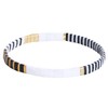 C·QUAN CHI Women Stackable Tila Bead Bracelets Flat Bead Bracelet