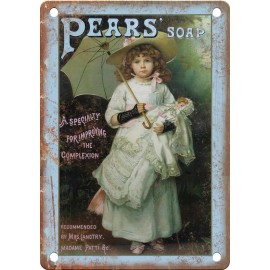 Vintage Pears Soap Advertisment 12" x 9" Reproduction Metal Sign ZF200