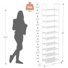 LANTEFUL LANTEFUL 10 Tiers Tall Shoe Rack 20-25 Pairs Boots