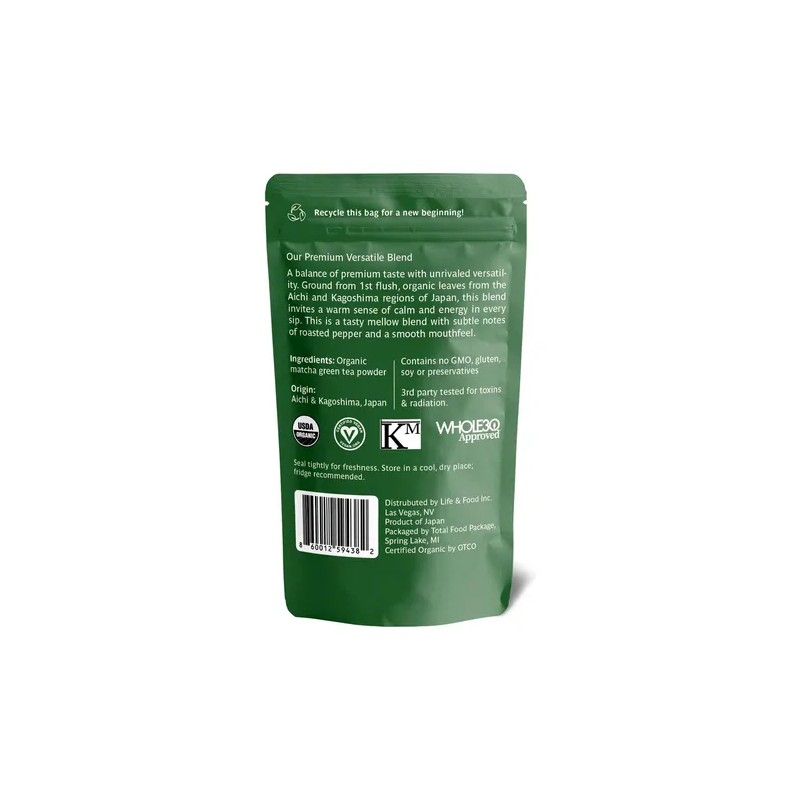 Matcha Ceremonial Orgánico Midori Spring Organic Ceremonial Matcha Green Tea,