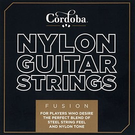 Cordoba Nylon Guitar Strings, Set of 6, Fusion Tension, Brown