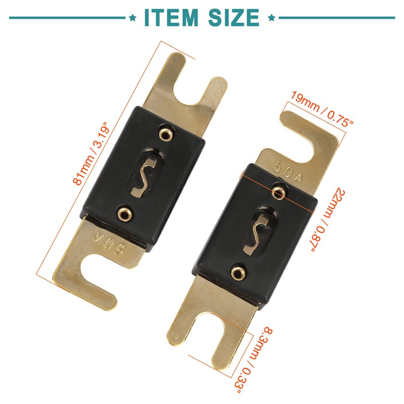 ACROPIX ANL Fuse 50A Car Vehicle Truck Motorcycle Boat Auto