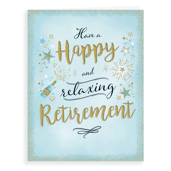 Piccadilly Greetings Modern Retirement Card Retirement - 8 x 6 inches