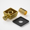 Lavatrum 100% Brass Wall Mounted Supply Elbow, Wall Elbow for