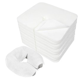 BREENHILL Disposable Face Cradle Covers 500 Count Disposable Face Rest Covers Ultra Soft Luxurious Non-Sticking Massage Face Covers Face Cradle/Head Cradle Covers/Massage Pillow/Massage Cover