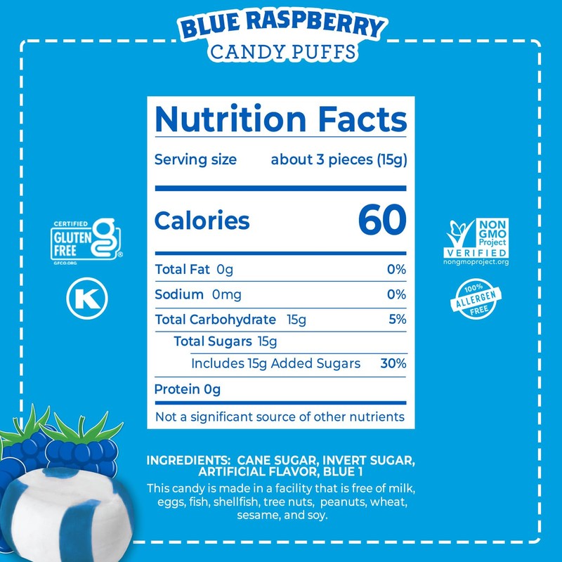 Red Bird Blue Raspberry Candy, Individually Wrapped, Unique Candy, 22