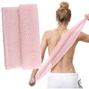 Japanese Exfoliating Towel, Extra Long Back Scrubber for Men Women