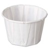 Genpak Squat Paper Portion Cups, 2 Oz, White, 250 Cups