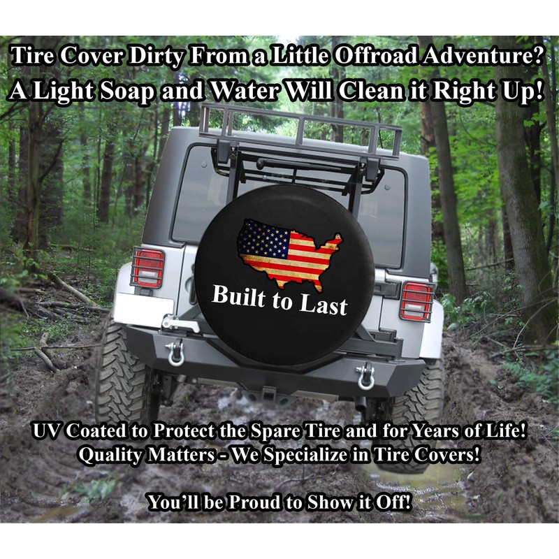 JL Series Spare Tire Cover with Backup Camera Hole Compass