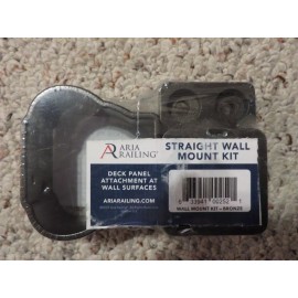 Aria Railing Straight Wall Mount Attach Kit in Bronze