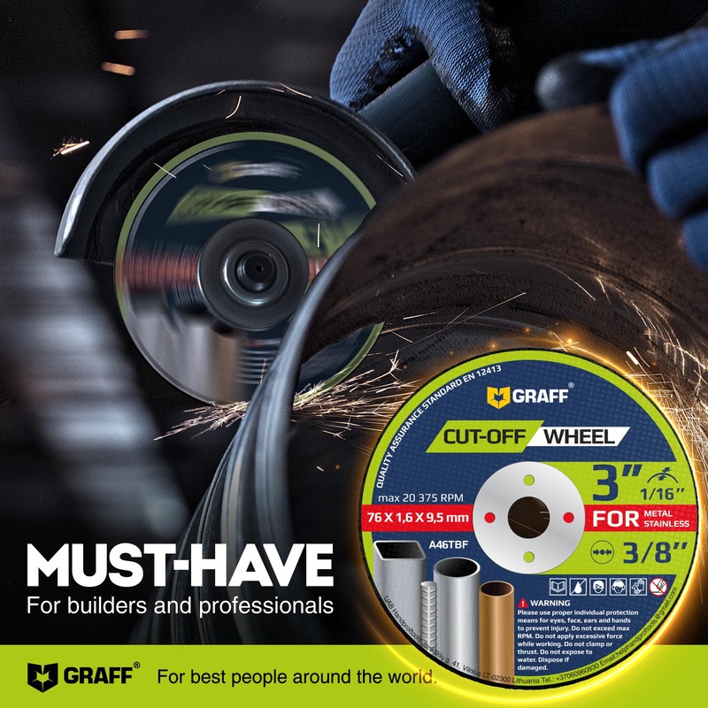 Cut Off Wheels 3 Inch Thin Metal & Stainless Steel