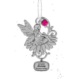 Ganz Let Your Dreams Be Your Wings Ornament, Multicolor, 3-inches Width, Zinc, Home Decor Accessories, ER76716