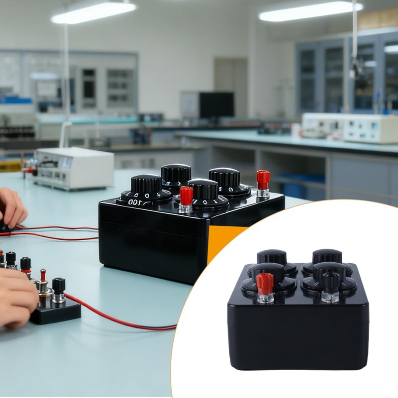Hoite Simple Resistance Box Precision Variable Decade Resistor Teaching Instrument