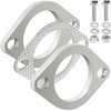 Korekaou Muffler Gasket, 1 Set, Stainless Steel Muffler, Flange, Bolt