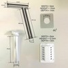 SMETA Gas-Entlüftungs-Kit für Propan, Kühlschrank, Zubehör für Wohnwagen, Wohnmobil, Wohnmobil