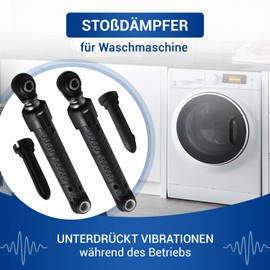 VIOKS 2 x Shock Absorbers Washing Machine 90N Replacement for Bosch Siеmens Neff 00448032 Quelle 02200590 Suspa Friction Damper Vibration Damper Washing Machine Avantixx Classix Extraklasse Logixx Maxx Siwamat
