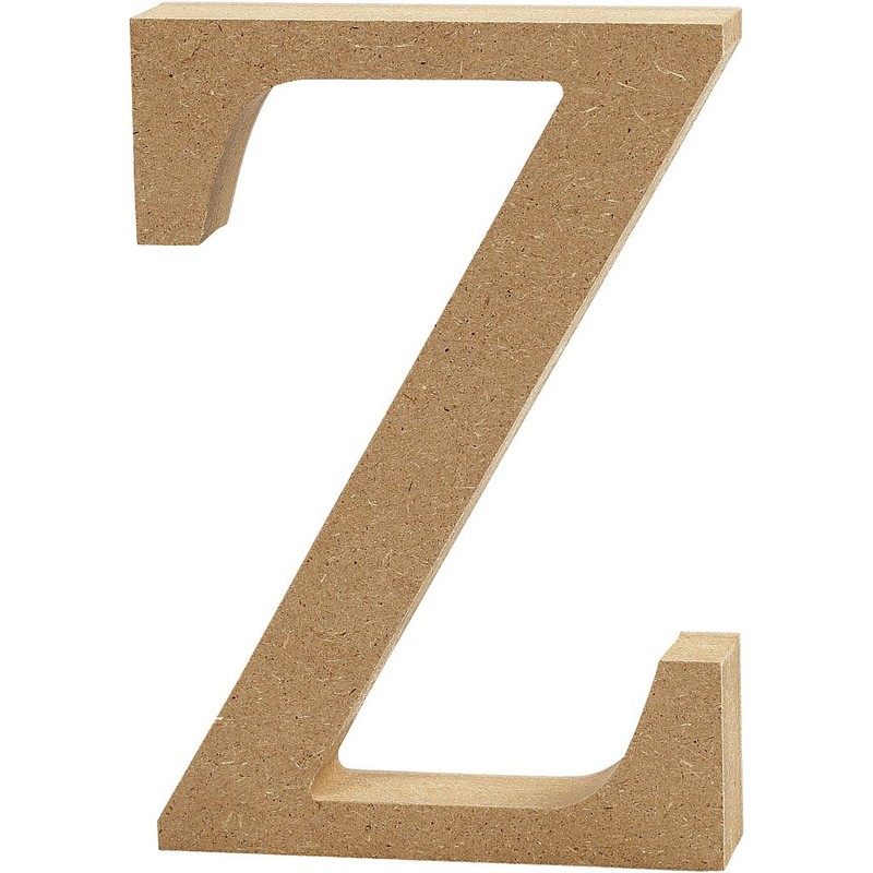 Letter, H: 8 cm, MDF, Z, 1pc