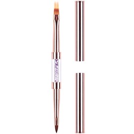 Ycyan 1Pcs Dual-ended Nail Design Brushes Rhinestone Handle UV Gel Nail Ombre Brush Nail Drawing Brush Professional Nail Art Tools