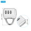 PATIKIL Security Steel Cable with 3 Digit Combination Lock, Travel