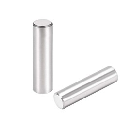 sourcing map 15pcs 8 mm x 30 mm Dowel Pin 304 Stainless Steel Cylindrical Shelf Support Pin Fixing Elements Silver