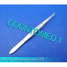 ODM 3 IRIS EYE DRESSING FORCEPS 4" STR SURGICAL INSTRUMENTS