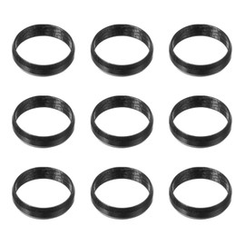 YOKIVE 9 Pcs Dart Shaft Rings, Indoor Outdoor Aluminum Dart O-Ring Accessory | Home, Club, Nylon and Plastic Shafts (Black)