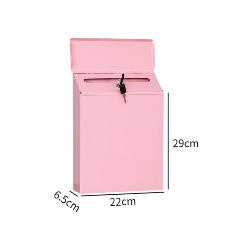 Generic Retro Post Box Wall Mounted Mailbox with Lock and