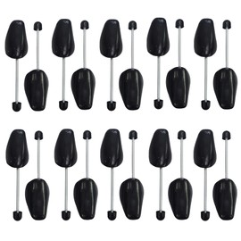 Archi Practical Plastic Adjustable Length Men Shoe Tree Stretcher Boot Holder Organizers (Spring Black, men 10 pairs)