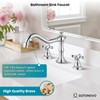 gotonovo Bathroom Faucet 3 Hole 8 Inch Widespread Bathroom Sink